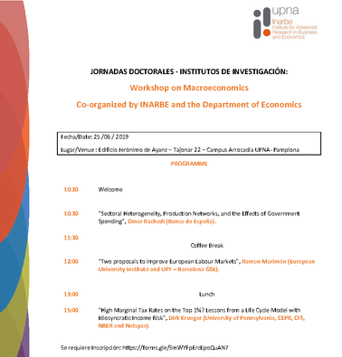 Jornada Doctoral INARBE: Workshop on Macroeconomics